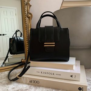 ZARA Mini Black & Gold Bag